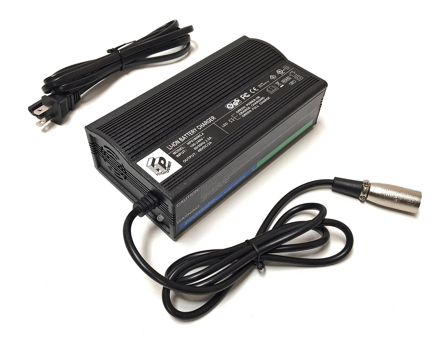 Charger / HP / 48V / 3A / 4-Pin Connector – Juiced Bikes