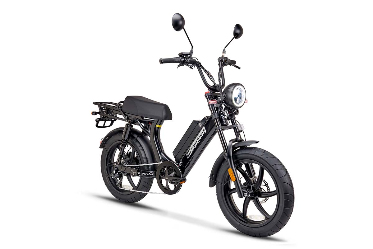 HyperScorpion Moped Style E-Bike Long Range Juiced Bikes